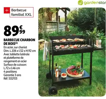 Auchan Barbecue charbon de bois offre