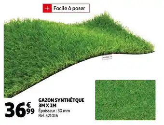 Auchan Gazon synthétque 3m x 1m offre