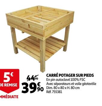 Auchan Carré potager sur pieds offre