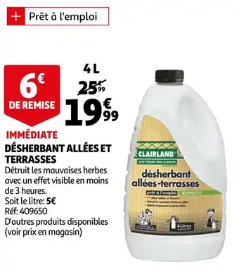 Clairland désherbant allées et terrasses
