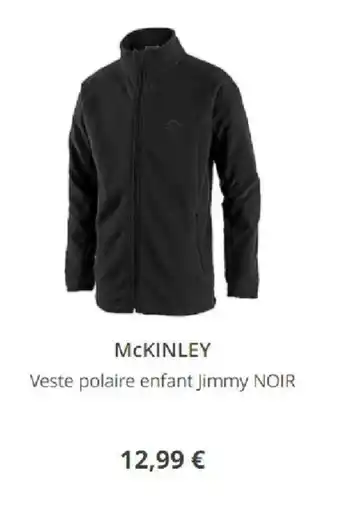 Intersport Veste polaire enfant jimmy NOIR offre
