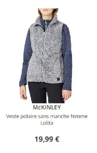 Intersport Veste polaire sans manche femme lolita offre