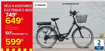 Carrefour Vélo à assistance électrique offre