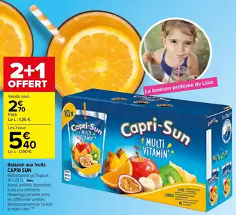 Carrefour Boisson aux fruits CAPRI SUN offre