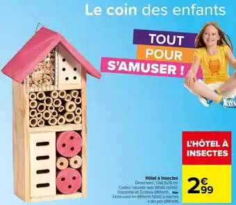 HĂŽtel Ă insectes