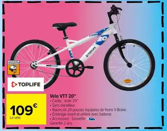 Carrefour Vélo VTT 20" offre