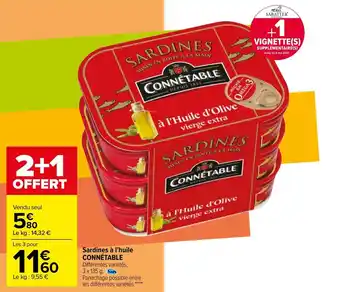 Carrefour Sardines à l'huile offre