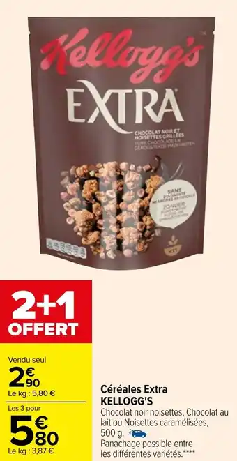 Carrefour Céréales extra KELLOGG'S offre