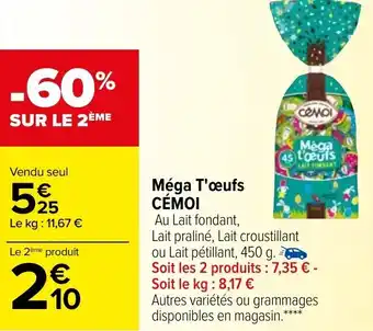 Carrefour Méga t'œufs offre