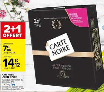 Carrefour Café moulu offre