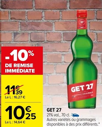 Carrefour GET 27 offre