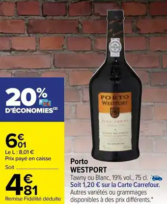 Carrefour Porto WESTPORT offre