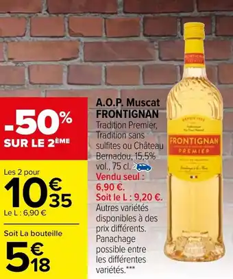 Carrefour Muscat FRONTIGNAN offre