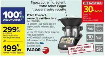 Carrefour Robot compact connect‎é multifunctions offre