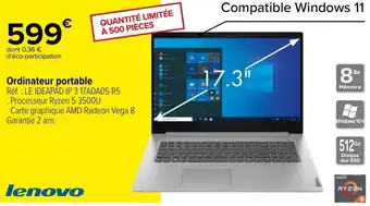 Carrefour Ordinateur portable offre