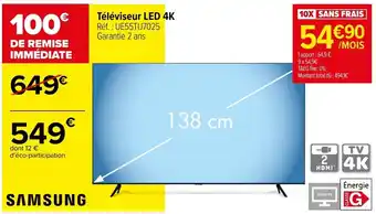 Carrefour Téléviseur LED 4k offre