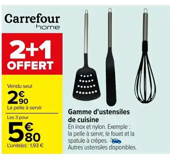 Carrefour Gamme d'ustensiles de cuisine offre
