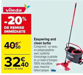 Carrefour Easywring and clean turbo offre