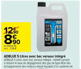Carrefour ADBLUE 5 Litres avec bec verseur intégré offre