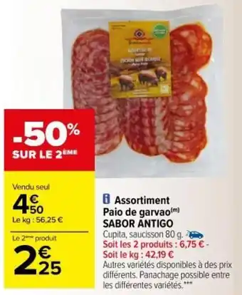 Carrefour Assortiment paio de garvao offre
