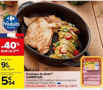 Carrefour Market Escalopes de dinde offre