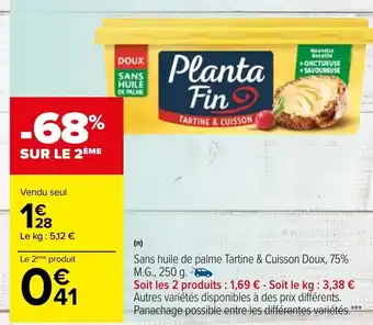 Sans huille de palme tartine & cuisson dox