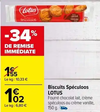 Carrefour Market Biscuits spéculoos offre