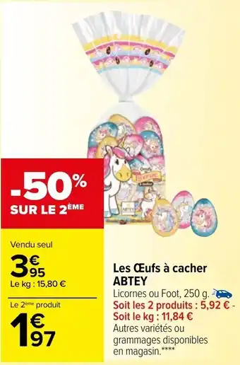 Carrefour Market Les Œufs à cacher offre
