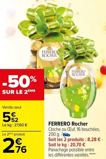 Carrefour Market FERRERO Rocher offre