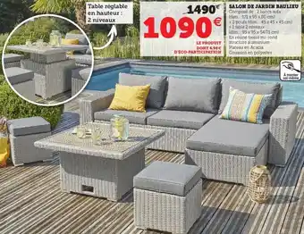 Hyper U Salon de jardin baulieu offre