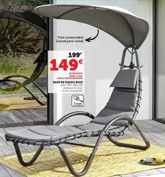Hyper U Bain de soleil nice offre