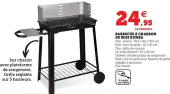 Hyper U Barbecue a charbon de bois rumba offre