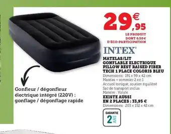 Hyper U Matelas/Lit Gonflable Electrique offre