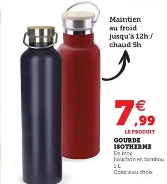 Hyper U Gourde Isotherme offre