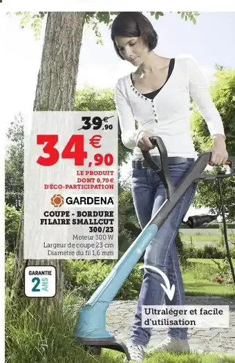 Hyper U Coupe-Bordure Filaire Smallcut offre
