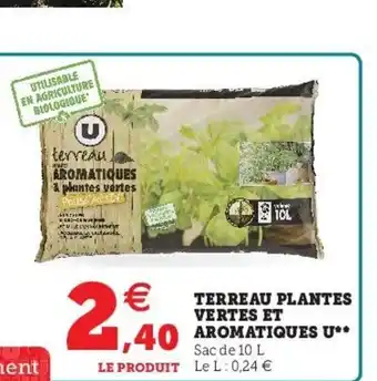 Hyper U Terreau Plantes offre