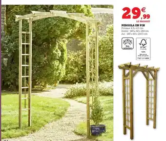 Hyper U Pergola En Pin offre