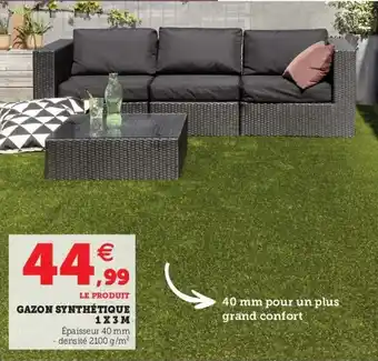 Hyper U Gazon Synthétique offre