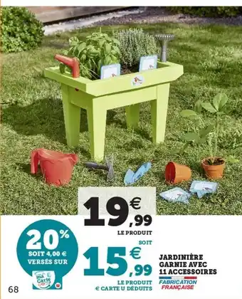 Hyper U Jardinière Garnie Avec 11 Accessoires offre