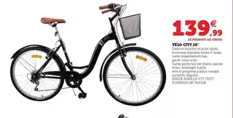 Hyper U Vélo City 26 offre
