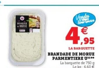 Super U Brandade de Morue offre