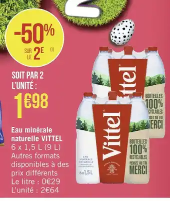 Vittel eau minérale naturelle
