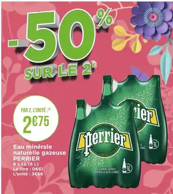 Géant Casino Perrier eau minérale naturelle gazeuse offre