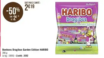 Géant Casino Haribo bonbons dragibus garden edition offre