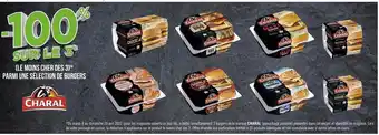 Géant Casino Charal bon plan parmi une sélection de burgers de la marque charal offre