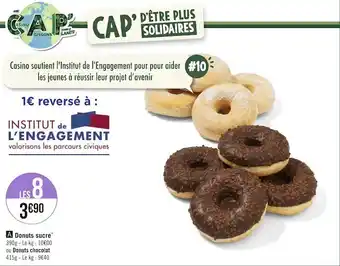 Géant Casino Donuts sucre offre