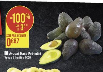 Géant Casino Avocat hass pré-mûri offre