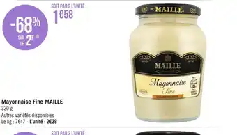 Géant Casino Maille mayonnaise fine offre