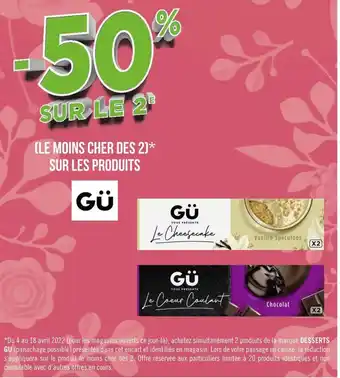 Géant Casino Gü bon plan sur les produits de la marque gü offre