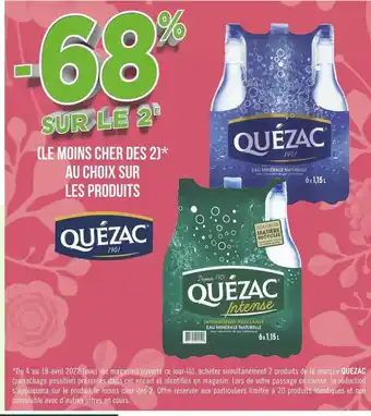 Géant Casino Quezac bon plan sur les produits de la marque quezac offre